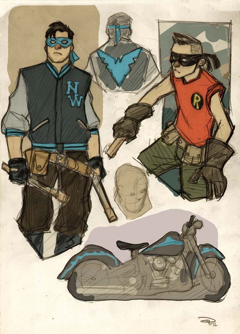 Illustration for article titled Meet the entire cast of 1950s greaser Batman's Gotham City